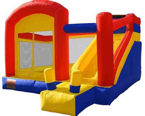 Commercial grade inflatable bounce house with slide