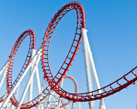 Thrill Amusement Park Ride Roller Coaster