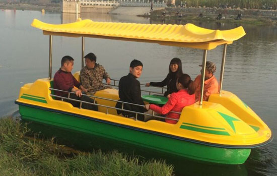 amusement park family fun paddle boats