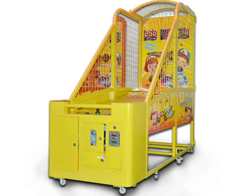 coin operated kids basketball shooting game machine