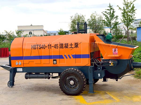 trailer mounted concrete pump