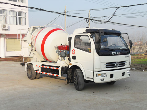 small concrete mixer truck