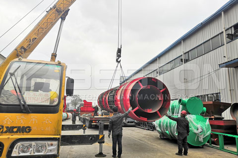 Shipment of Beston Sawdust Charcoal Machine