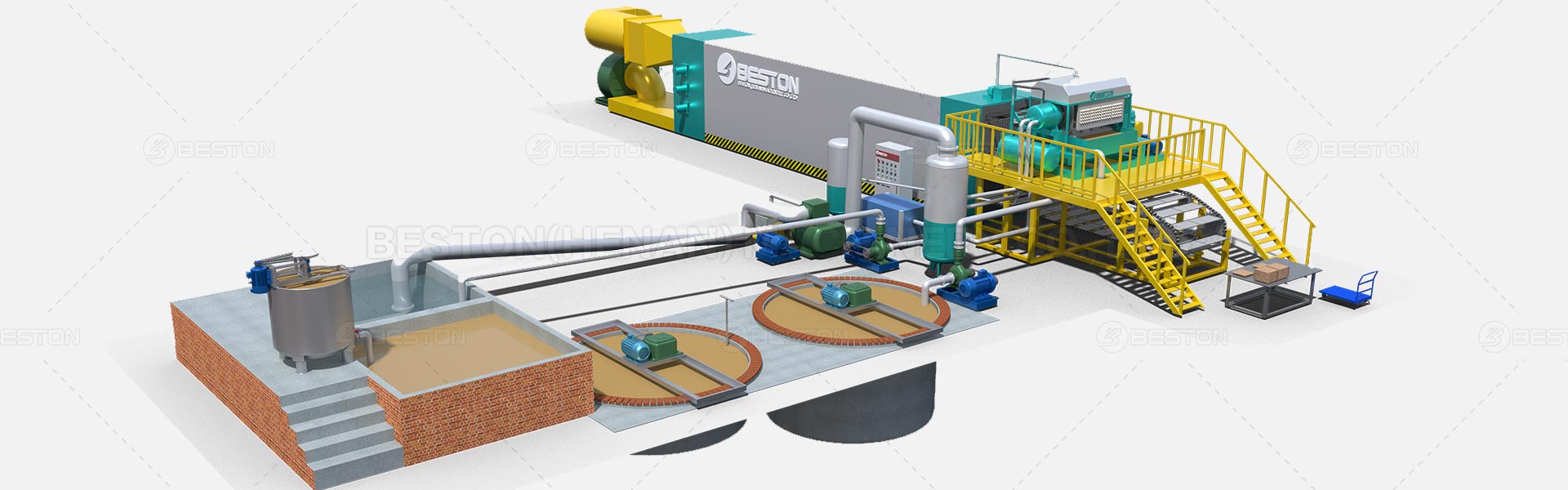 Máquina moldeadora de pasta de papel de Beston